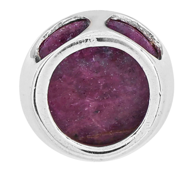 Affinity Gems Round Zoisite Pendant, Sterling Silver — View 4