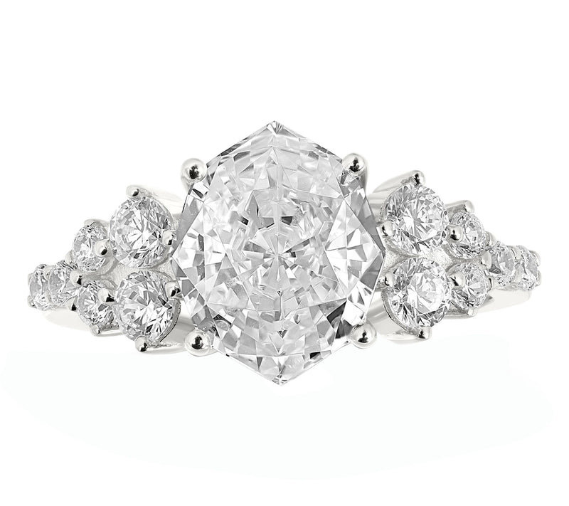 Diamonique x Kathy Levine Grand Sancy Ring, Sterling Silver — View 13