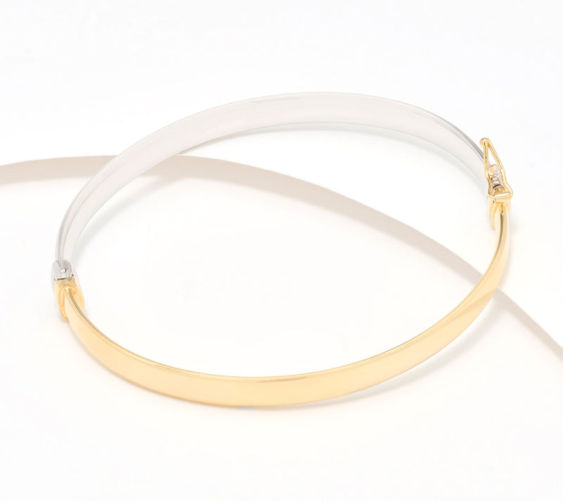 David Markstein Bronze Nuovo Oval Polished Bangle — View 13