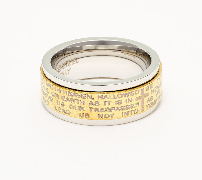 David Markstein Stainless Steel Spinning Prayer Ring — View 9