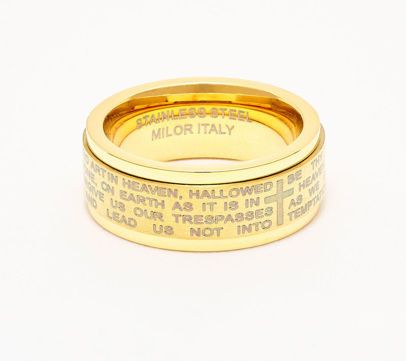 David Markstein Stainless Steel Spinning Prayer Ring — View 10