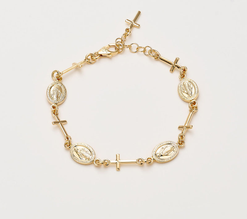 David Markstein Bronze Ponte Vecchio Religious Motif Bracelet — View 11