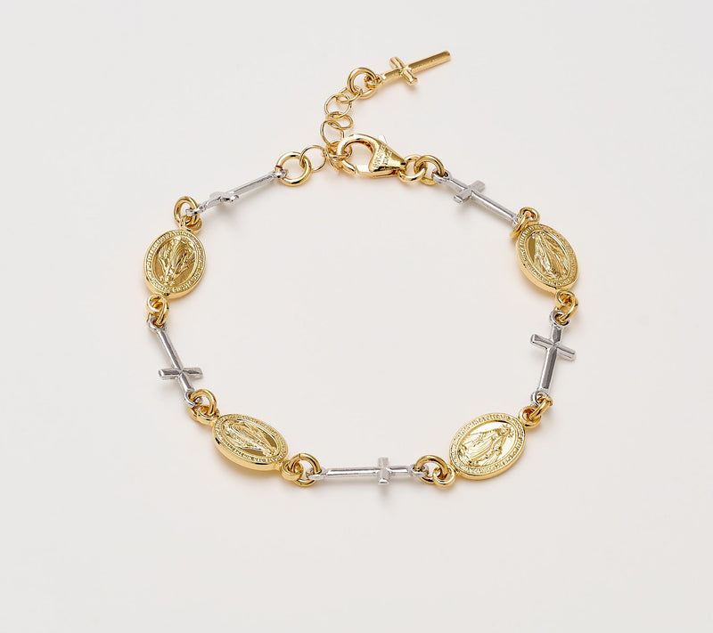 David Markstein Bronze Ponte Vecchio Religious Motif Bracelet — View 12