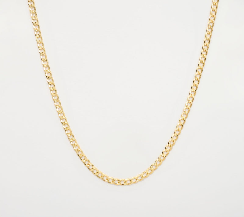 David Markstein Sterling Silver Luxe D/C Curb Necklace, 16" — View 9