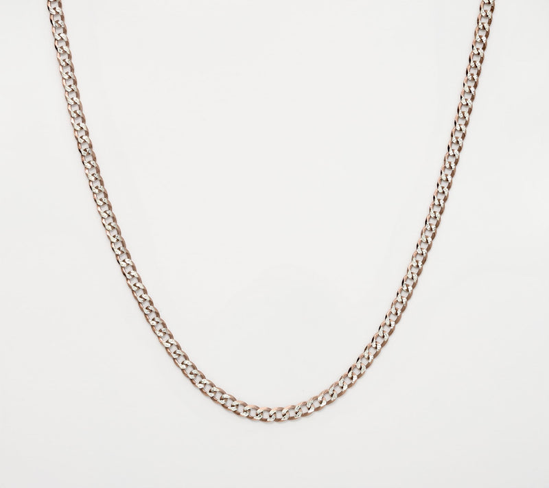 David Markstein Sterling Silver Luxe D/C Curb Necklace, 16" — View 5