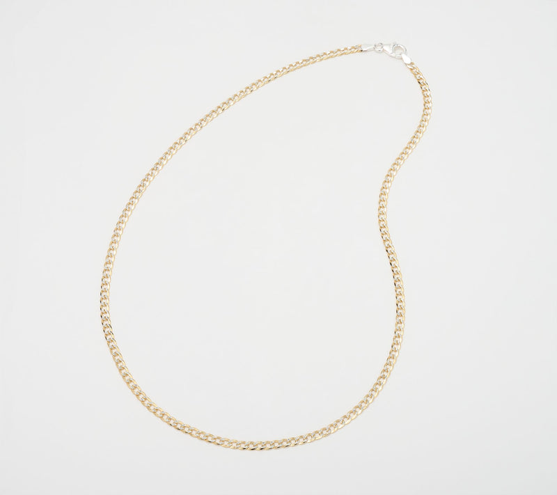 David Markstein Sterling Silver Luxe D/C Curb Necklace, 18" — View 13
