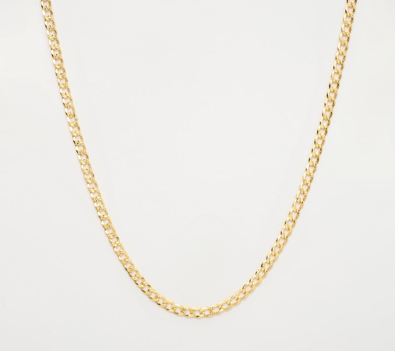 David Markstein Sterling Silver Luxe D/C Curb Necklace, 18" — View 9