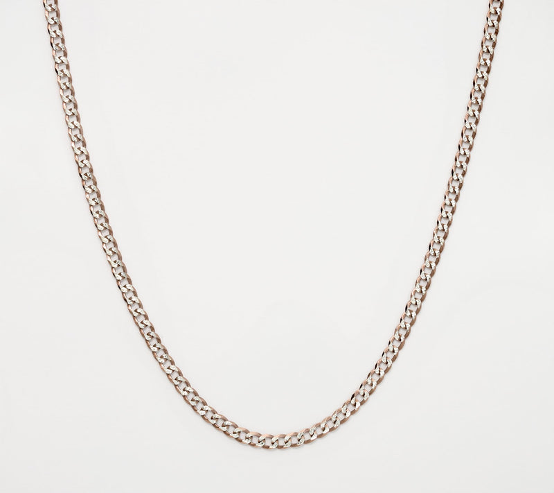 David Markstein Sterling Silver Luxe D/C Curb Necklace, 18" — View 5