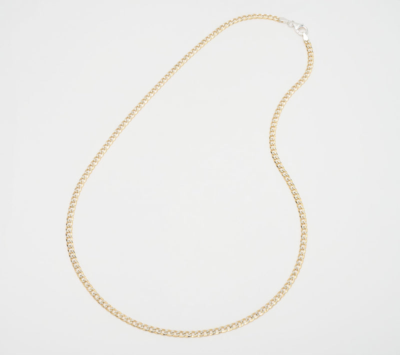 David Markstein Sterling Silver Luxe D/C Curb Necklace, 20" — View 13