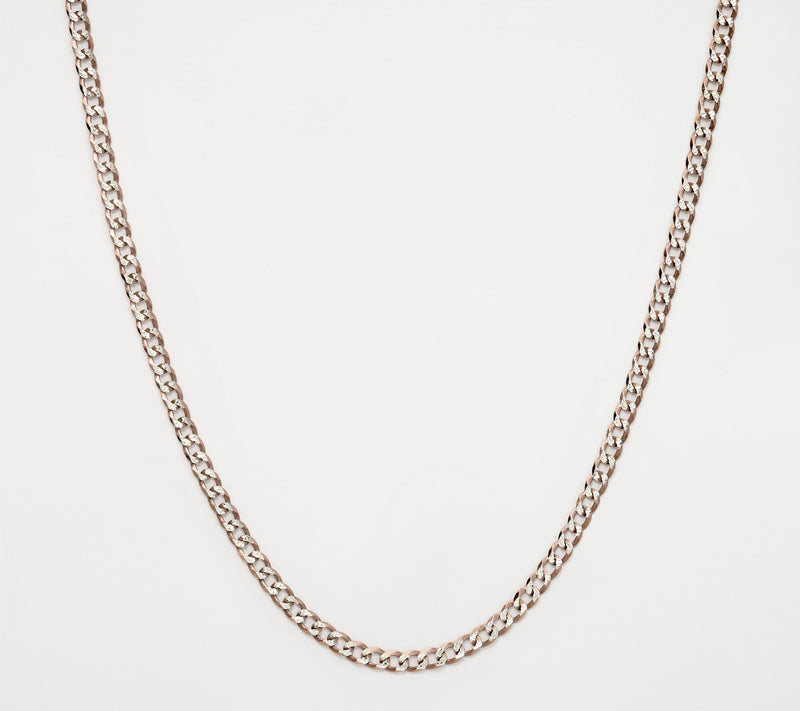 David Markstein Sterling Silver Luxe D/C Curb Necklace, 20" — View 4