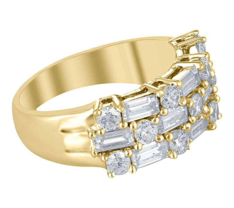 Diamonique x Kathy Levine Bamboo Design Band Ring, Sterling — View 6