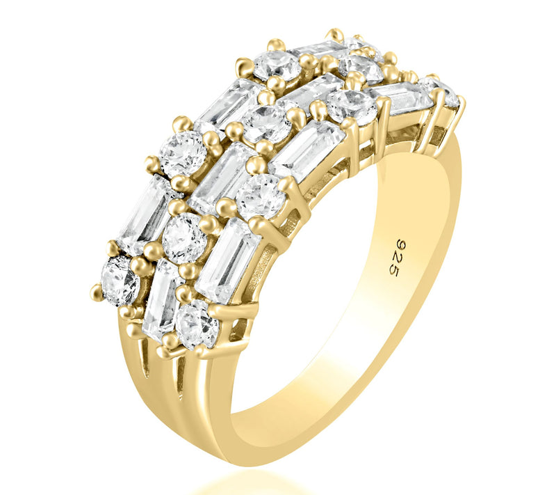Diamonique x Kathy Levine Bamboo Design Band Ring, Sterling — View 5