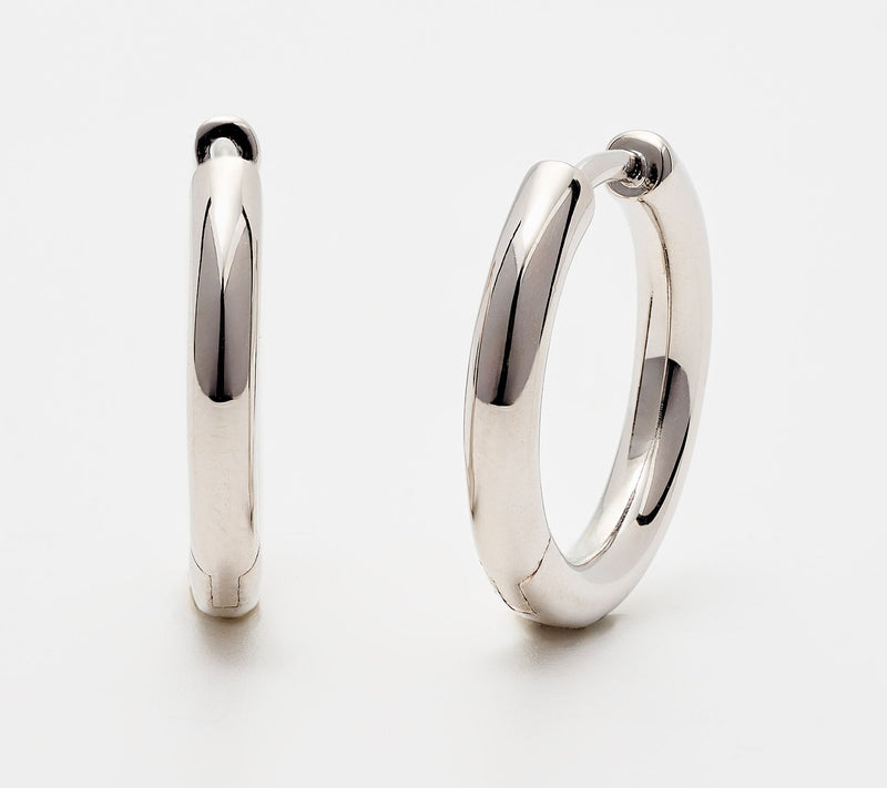 David Markstein Bronze Hinged Pierced Hoop Earrings — View 12
