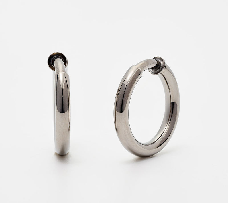 David Markstein Bronze Non-Pierced Hoop Earrings — View 8