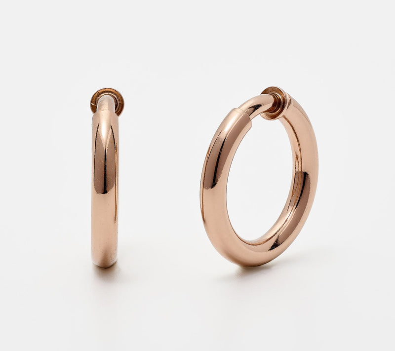 David Markstein Bronze Non-Pierced Hoop Earrings — View 9