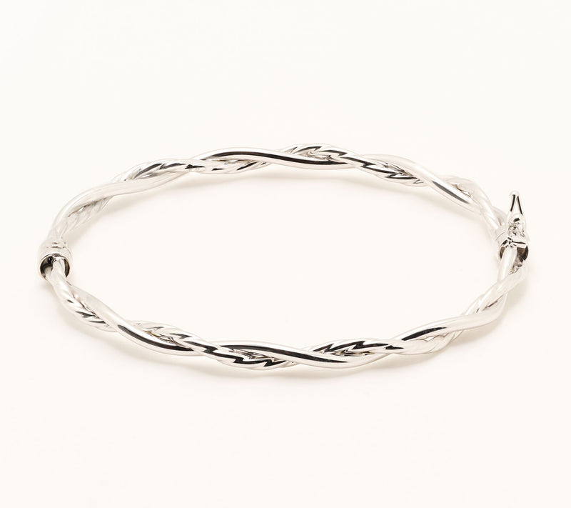 David Markstein Bronze Elevated Polished and Textured Bangle — View 11