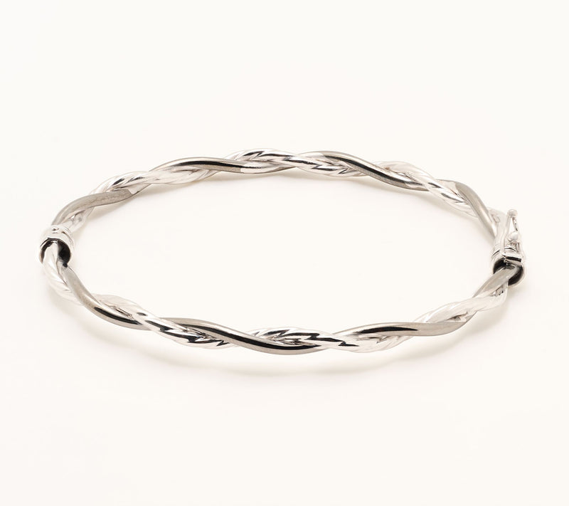 David Markstein Bronze Elevated Polished and Textured Bangle — View 15