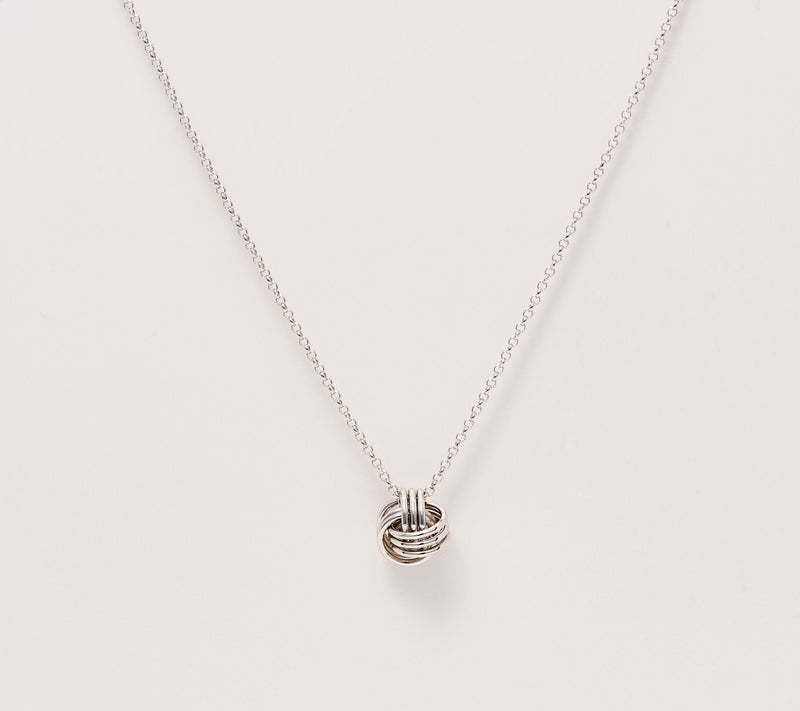 David Markstein Polished Love Knot Slide Necklace — View 11