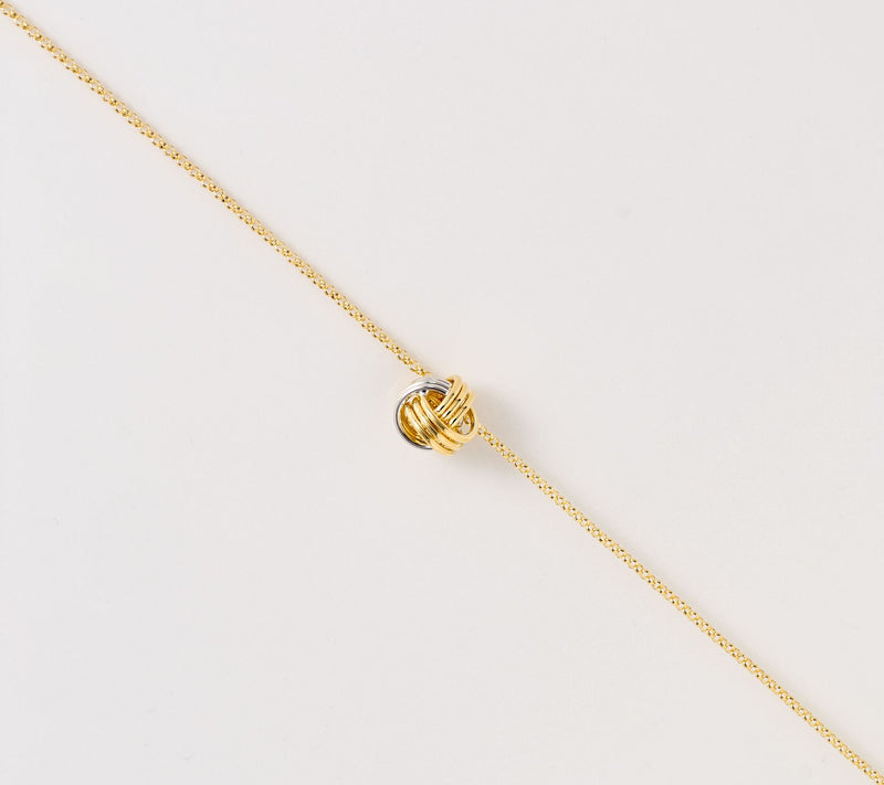 David Markstein Polished Love Knot Slide Necklace — View 4