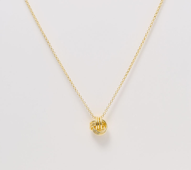 David Markstein Polished Love Knot Slide Necklace — View 3