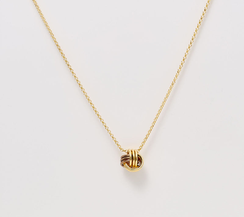David Markstein Polished Love Knot Slide Necklace — View 15