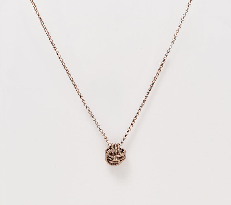 David Markstein Textured Love Knot Slide Necklace — View 9