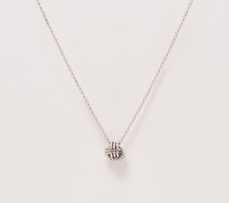 David Markstein Textured Love Knot Slide Necklace — View 10