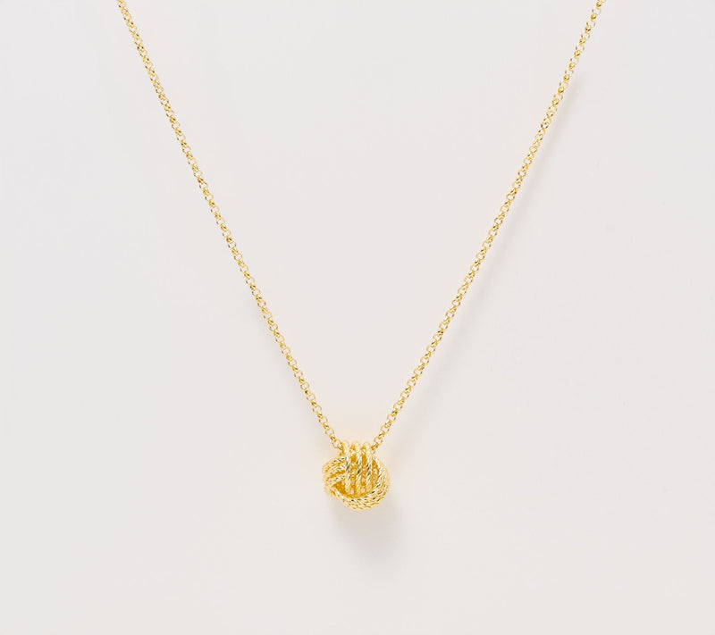 David Markstein Textured Love Knot Slide Necklace — View 11