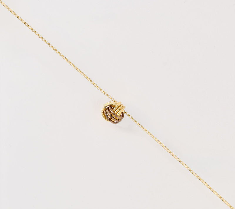 David Markstein Textured Love Knot Slide Necklace — View 2