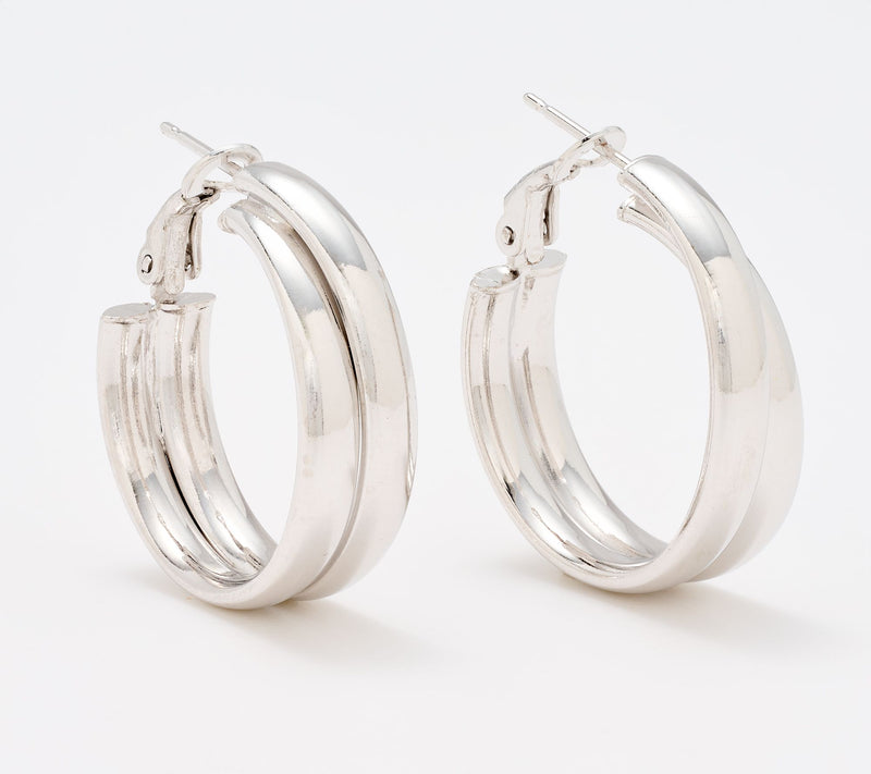 David Markstein Bronze Debut Double Nested Hoops — View 5
