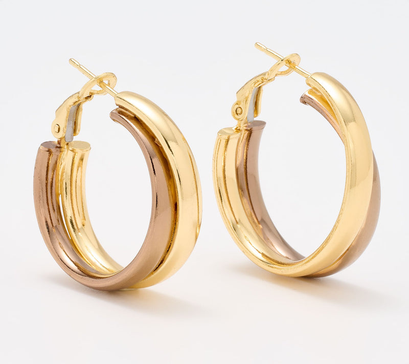 David Markstein Bronze Debut Double Nested Hoops — View 11
