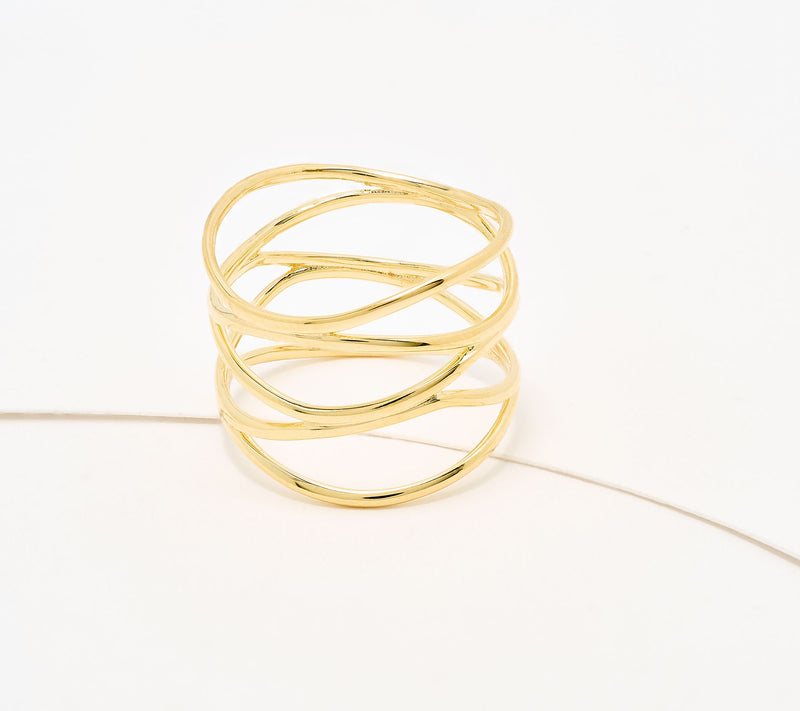 David Markstein Bronze Deluxe 5-Row Swirl Band Ring — View 13