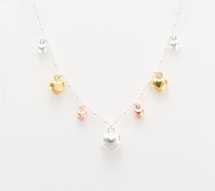 UltraFine 950 Cascading Heart Necklace