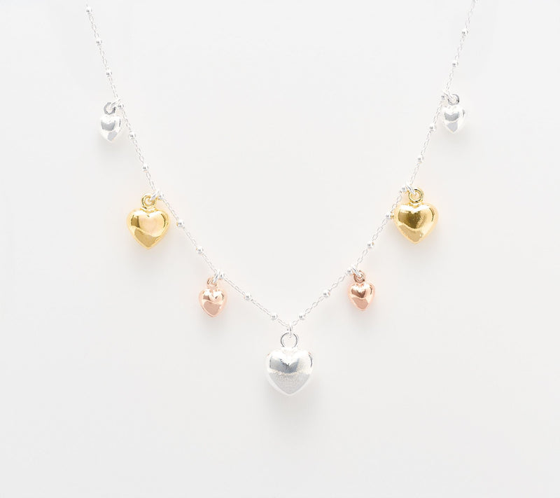 UltraFine 950 Cascading Heart Necklace — Main view