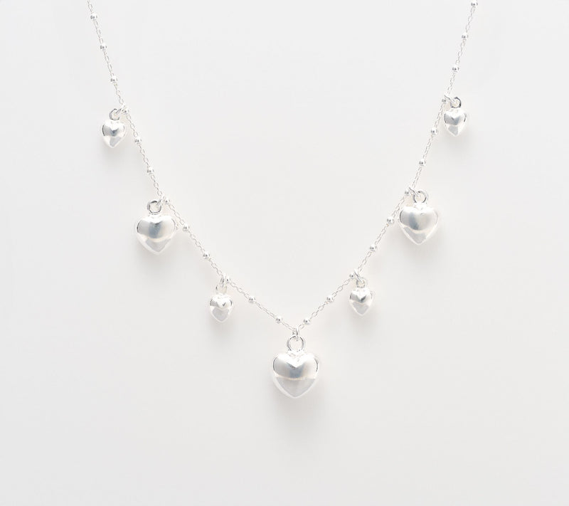 UltraFine 950 Cascading Heart Necklace — View 3