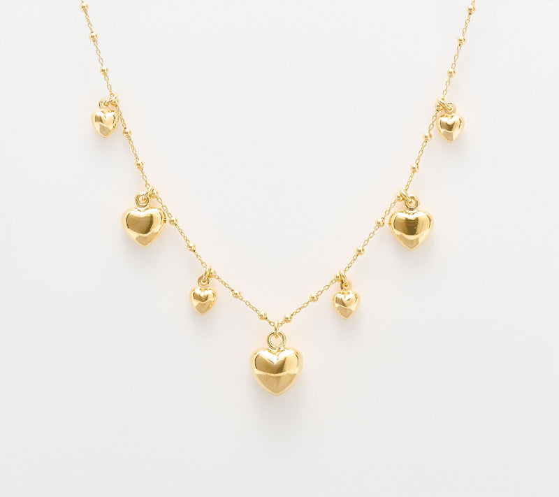 UltraFine 950 Cascading Heart Necklace — View 7