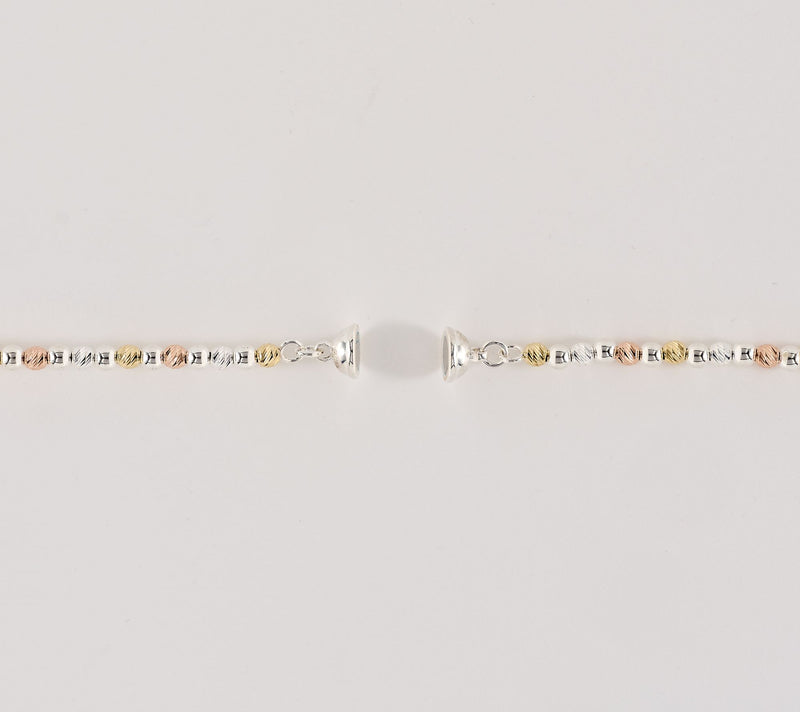 UltraFine 950 Diamond Cut Graduated Bead Necklace — View 9