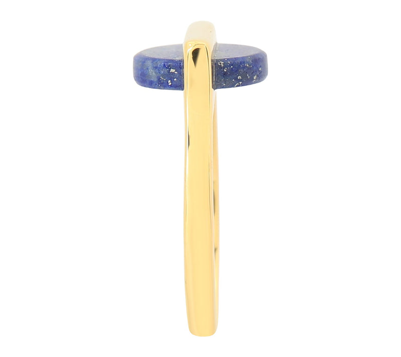 Affinity Gems Round Solitaire Gemstone Ring, 14K Gold Plated — View 8