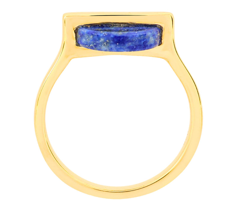 Affinity Gems Round Solitaire Gemstone Ring, 14K Gold Plated — View 9