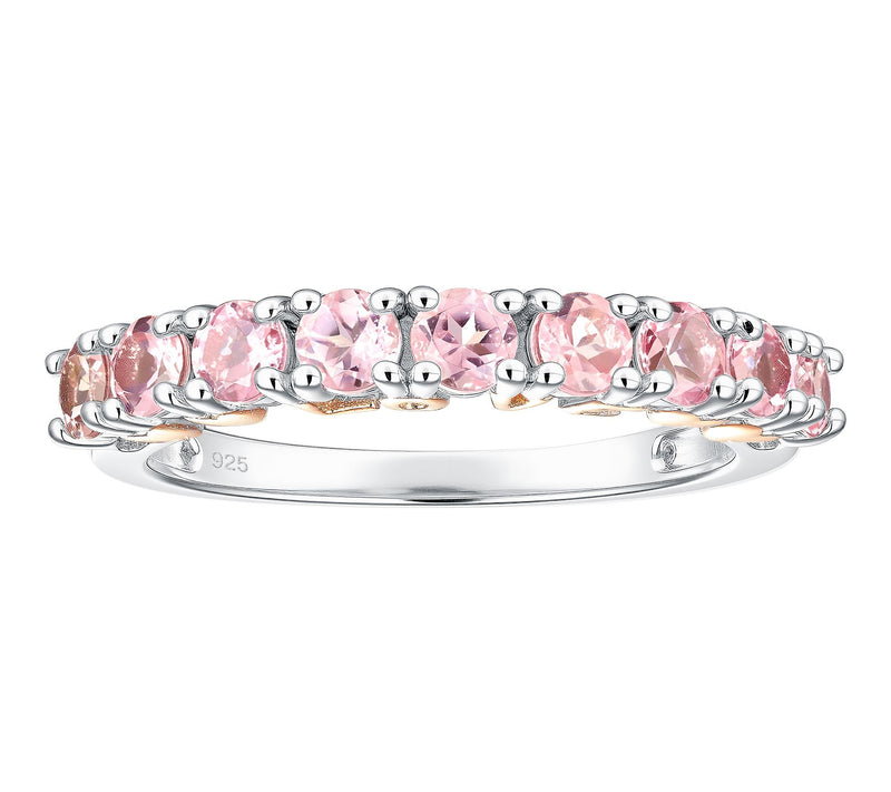 Affinity Gems Pink Tourmaline "LOVE" Ring, Sterling Silver — View 6