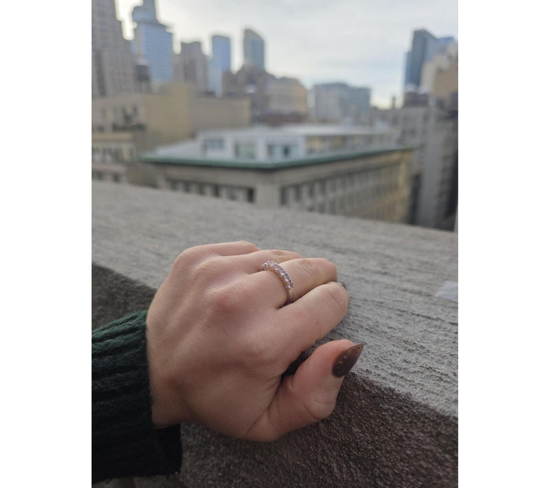 Affinity Gems Pink Tourmaline "LOVE" Ring, Sterling Silver — View 5