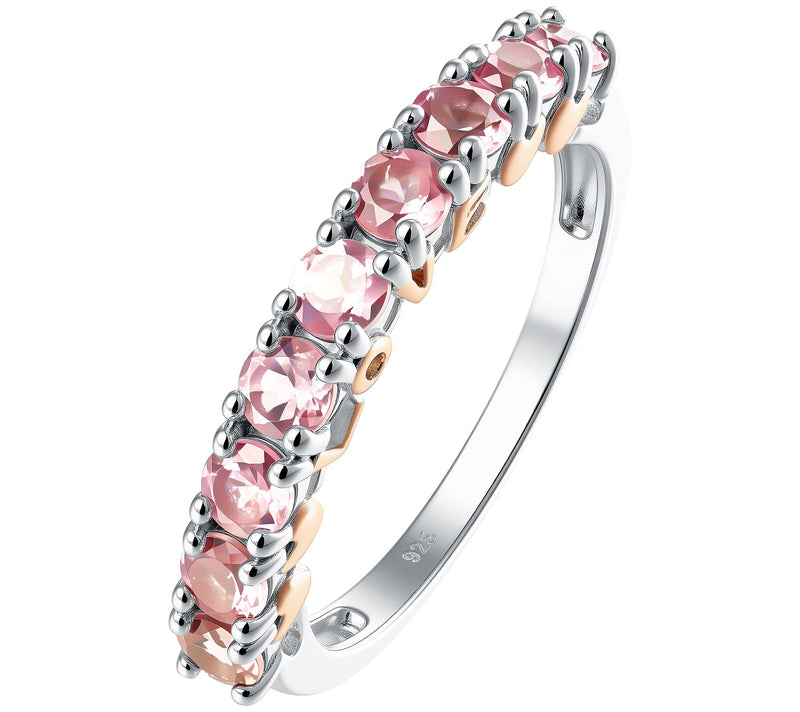 Affinity Gems Pink Tourmaline "LOVE" Ring, Sterling Silver — Main view