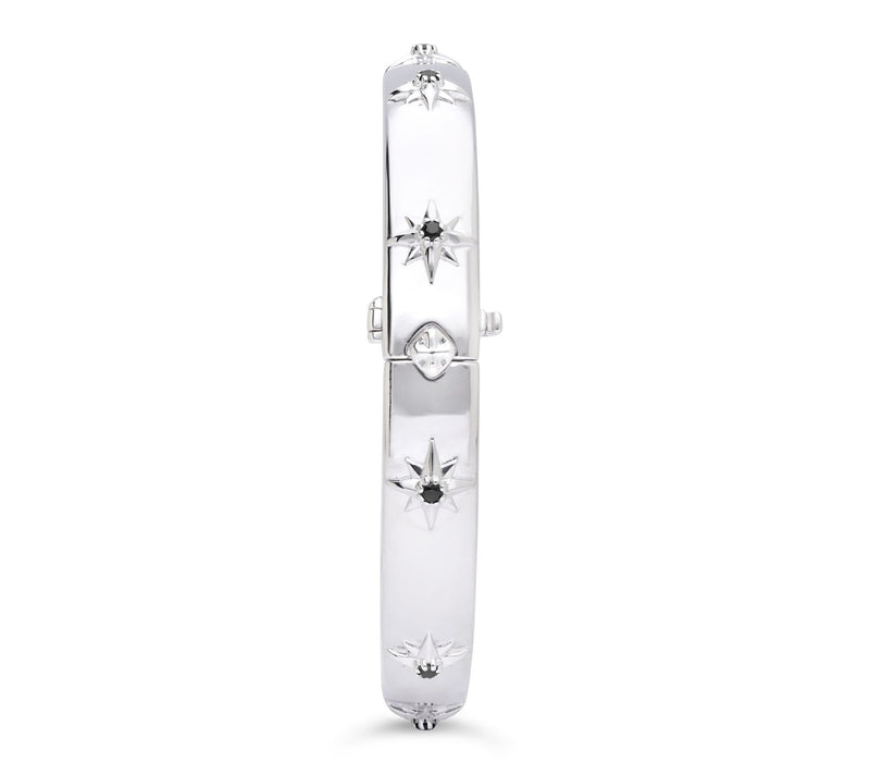 Margo Manhattan Sterling Silver Cassiopeia Gemstone Bangle — View 4