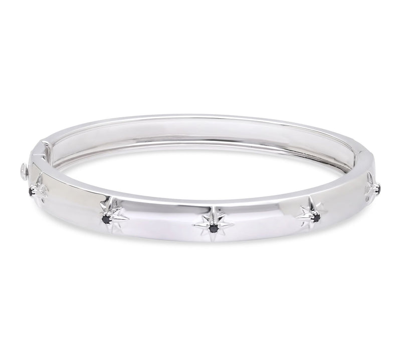 Margo Manhattan Sterling Silver Cassiopeia Gemstone Bangle — View 8