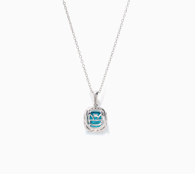 Gem Discoverer Turquoise & Diamond Pendant, Sterling Silver — View 2