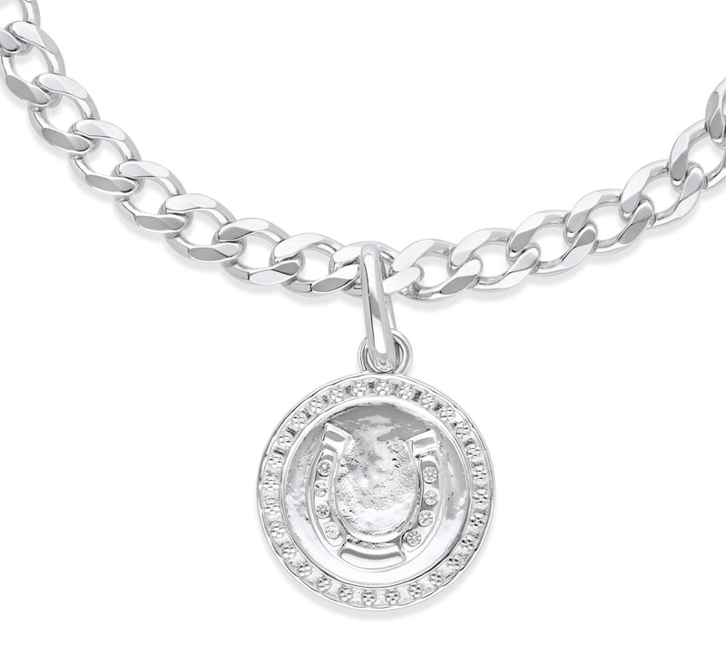 Goddaughters Sterling Silver White Topaz LuckyCharm Bracelet — View 3