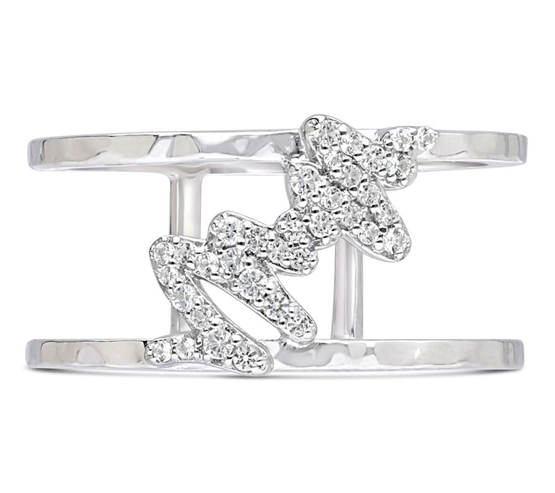 Goddaughters Sterling Silver White Topaz EffortRing — Main view