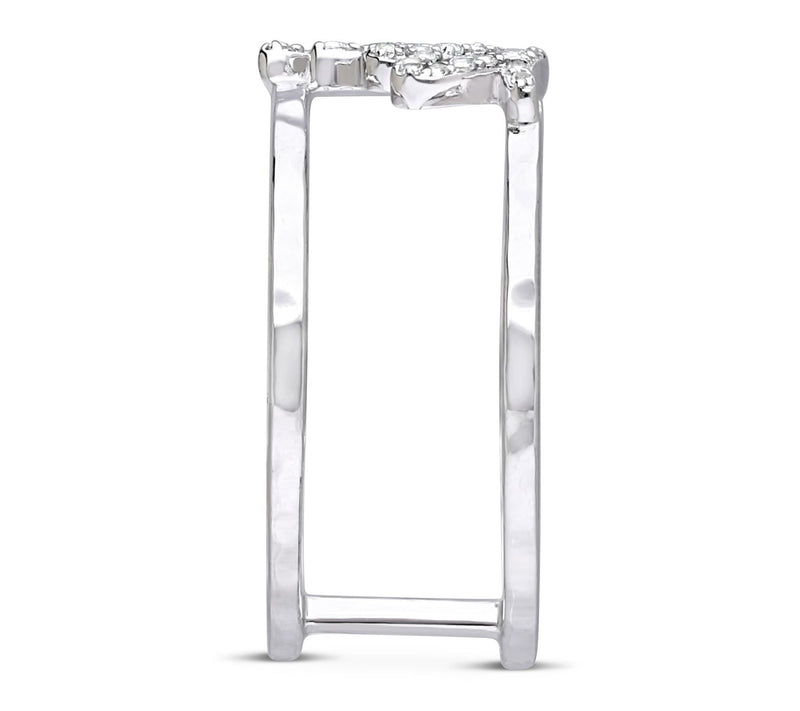Goddaughters Sterling Silver White Topaz EffortRing — View 4