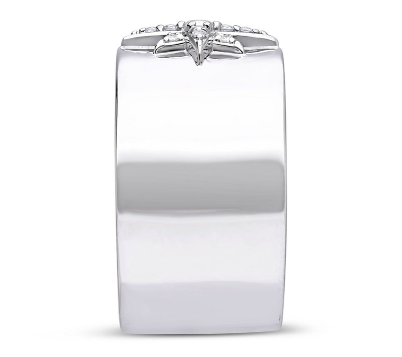 Margo Manhattan Sterling Silver White Topaz Cassi Ring — View 3