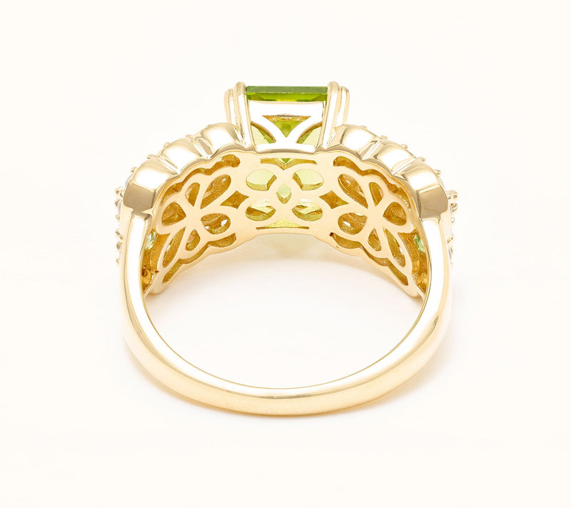 Affinity Gems Emerald Cut Center Stone Ring, Sterling — View 3